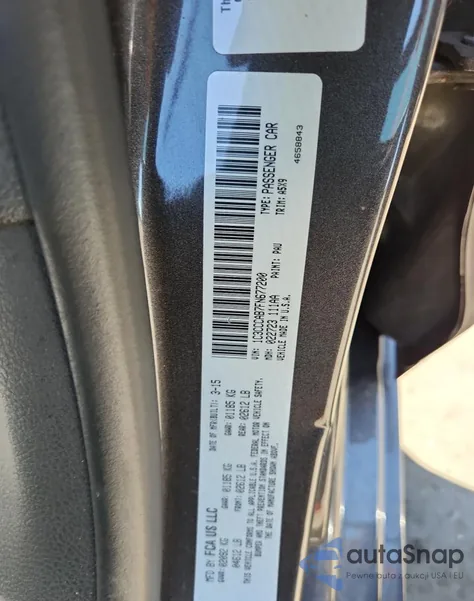 2015 Chrysler 200 Limited из США, поврежденный, VIN 1C3CCCAB7FN677200